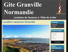 Tablet Screenshot of granville-gites.com